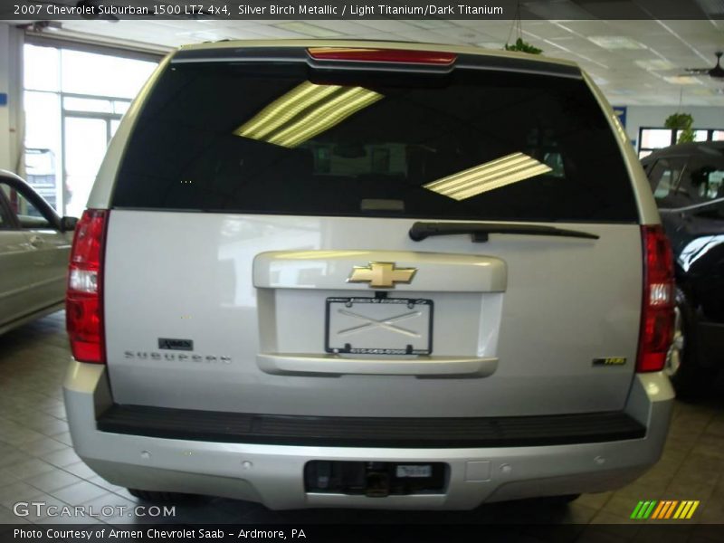 Silver Birch Metallic / Light Titanium/Dark Titanium 2007 Chevrolet Suburban 1500 LTZ 4x4