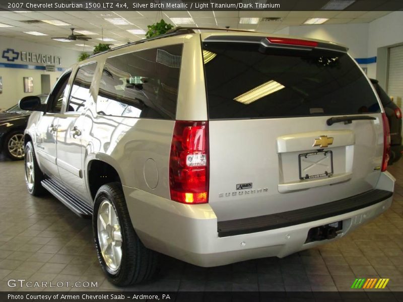 Silver Birch Metallic / Light Titanium/Dark Titanium 2007 Chevrolet Suburban 1500 LTZ 4x4