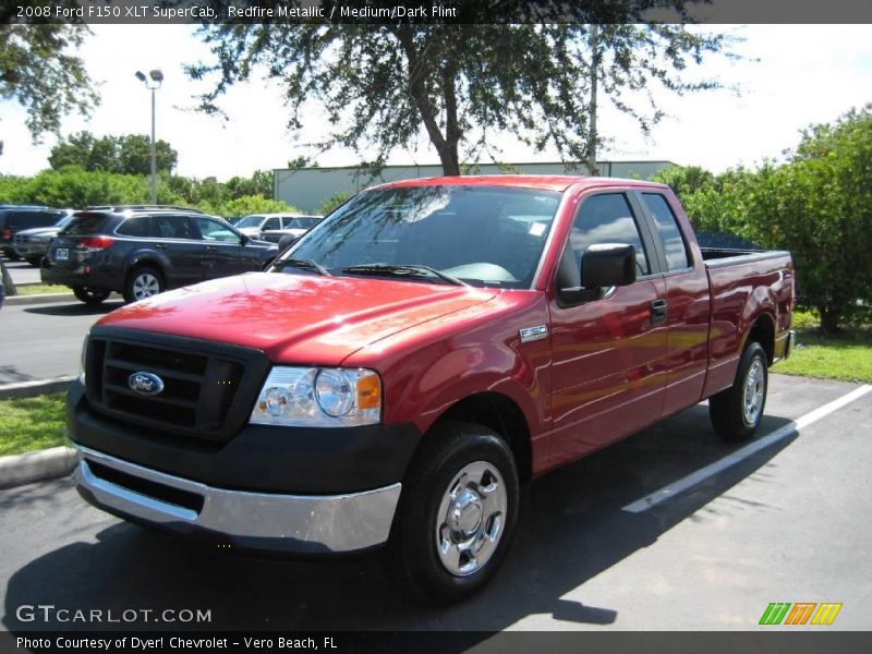 Redfire Metallic / Medium/Dark Flint 2008 Ford F150 XLT SuperCab