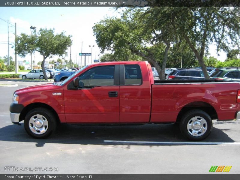 Redfire Metallic / Medium/Dark Flint 2008 Ford F150 XLT SuperCab