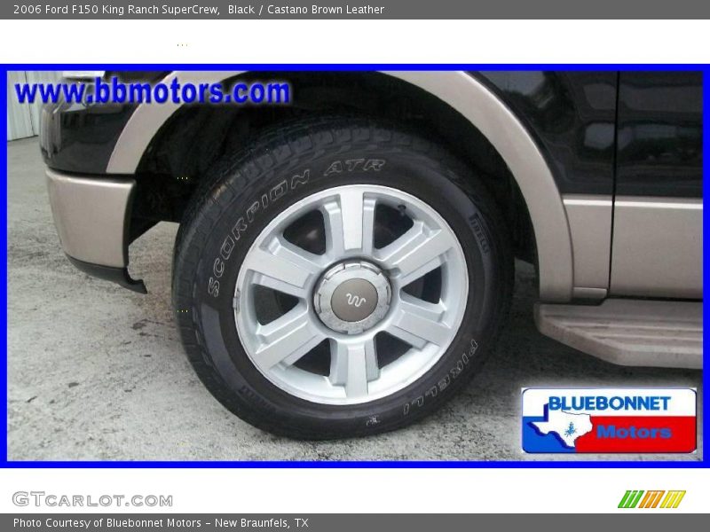 Black / Castano Brown Leather 2006 Ford F150 King Ranch SuperCrew