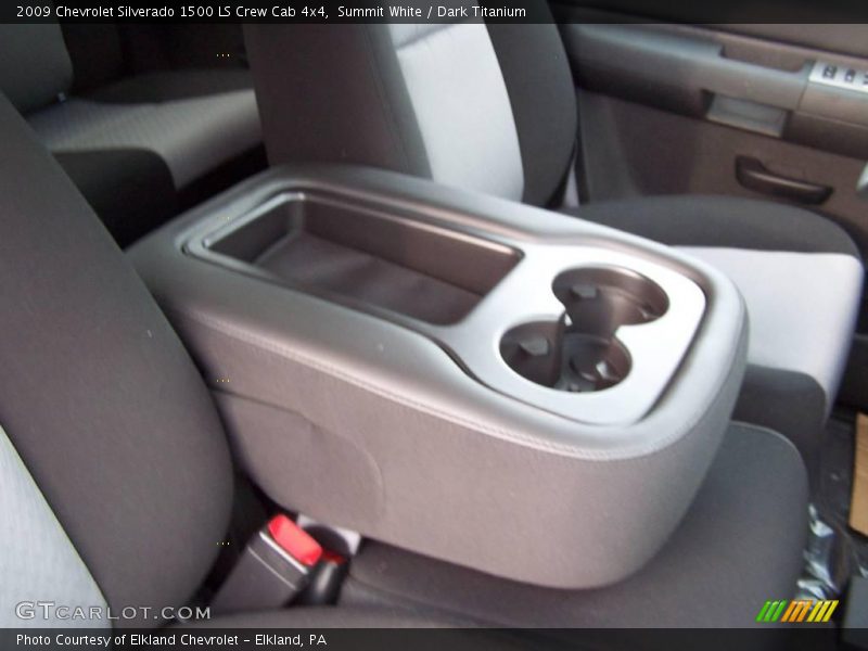 Summit White / Dark Titanium 2009 Chevrolet Silverado 1500 LS Crew Cab 4x4