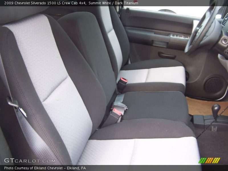 Summit White / Dark Titanium 2009 Chevrolet Silverado 1500 LS Crew Cab 4x4