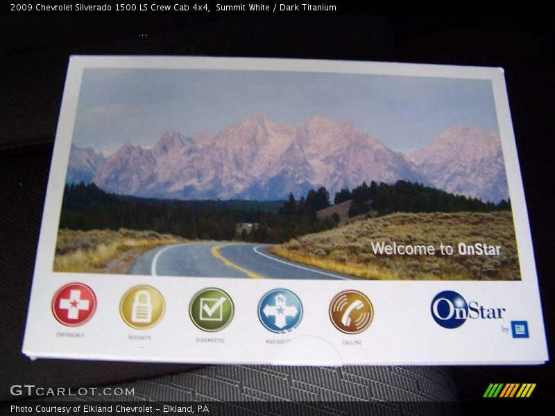 Summit White / Dark Titanium 2009 Chevrolet Silverado 1500 LS Crew Cab 4x4