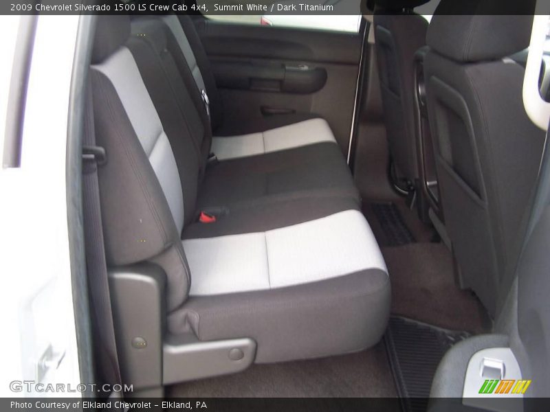 Summit White / Dark Titanium 2009 Chevrolet Silverado 1500 LS Crew Cab 4x4