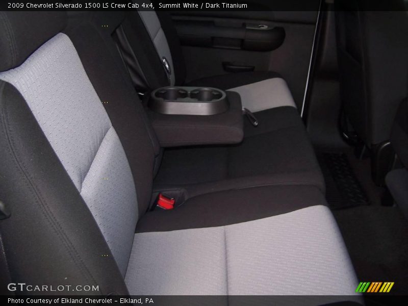 Summit White / Dark Titanium 2009 Chevrolet Silverado 1500 LS Crew Cab 4x4