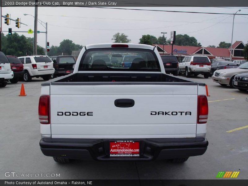 Bright White / Dark Slate Gray 2003 Dodge Dakota Club Cab