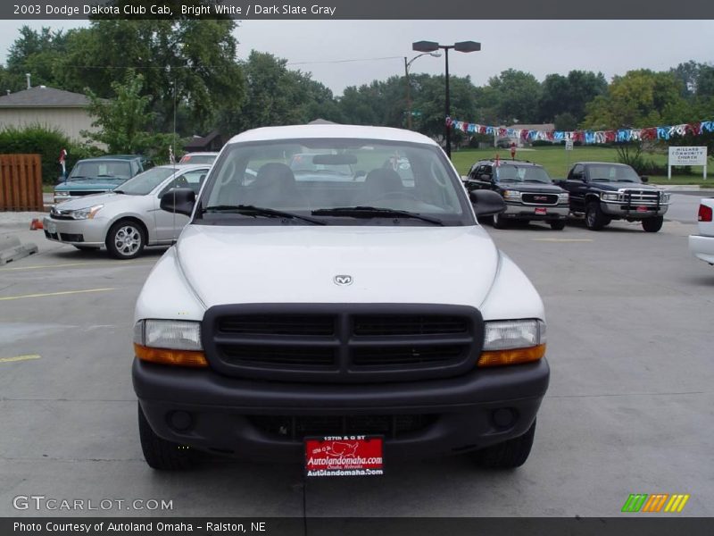 Bright White / Dark Slate Gray 2003 Dodge Dakota Club Cab