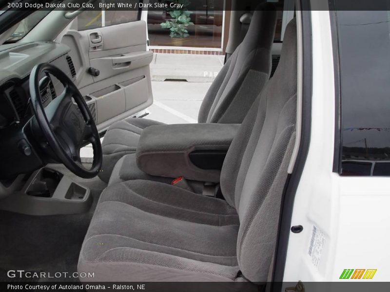 Bright White / Dark Slate Gray 2003 Dodge Dakota Club Cab