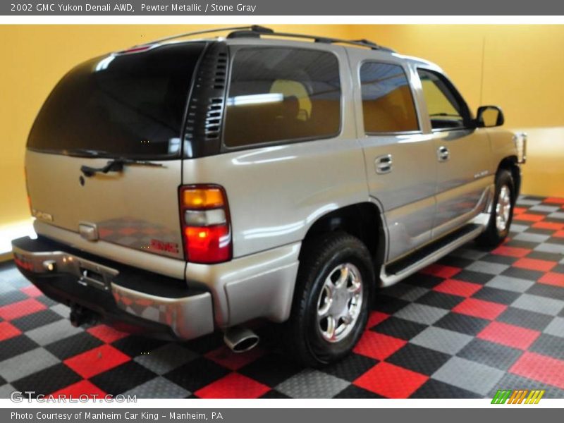 Pewter Metallic / Stone Gray 2002 GMC Yukon Denali AWD