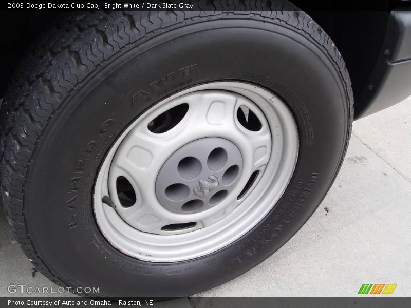 Bright White / Dark Slate Gray 2003 Dodge Dakota Club Cab