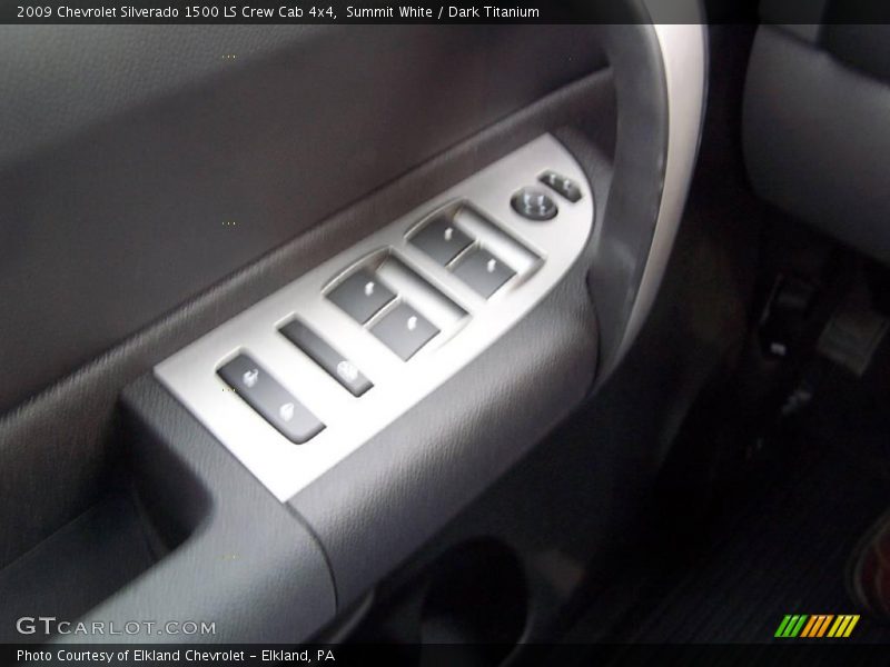 Summit White / Dark Titanium 2009 Chevrolet Silverado 1500 LS Crew Cab 4x4
