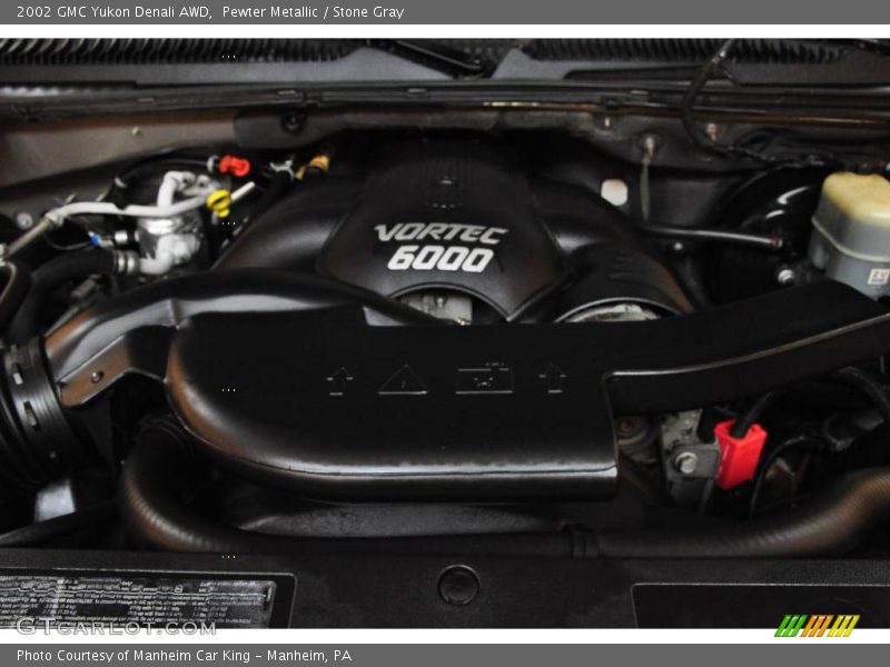 Pewter Metallic / Stone Gray 2002 GMC Yukon Denali AWD
