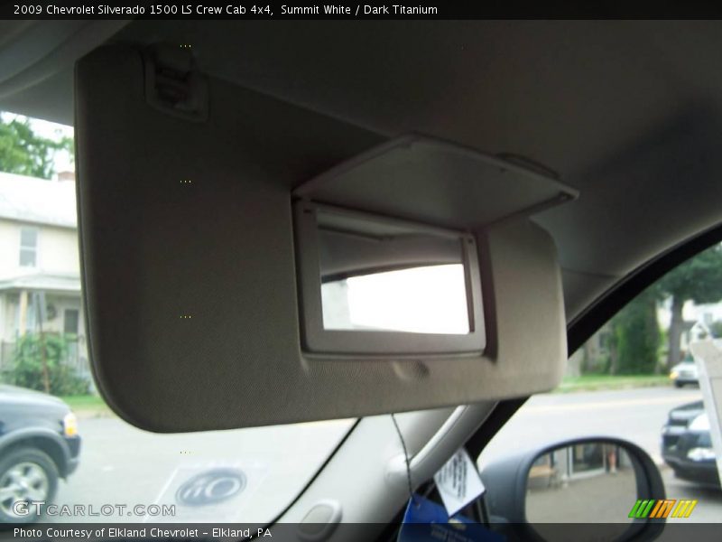 Summit White / Dark Titanium 2009 Chevrolet Silverado 1500 LS Crew Cab 4x4