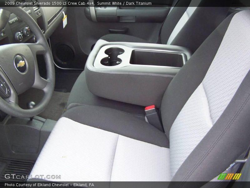 Summit White / Dark Titanium 2009 Chevrolet Silverado 1500 LS Crew Cab 4x4