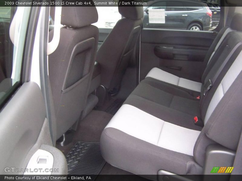 Summit White / Dark Titanium 2009 Chevrolet Silverado 1500 LS Crew Cab 4x4