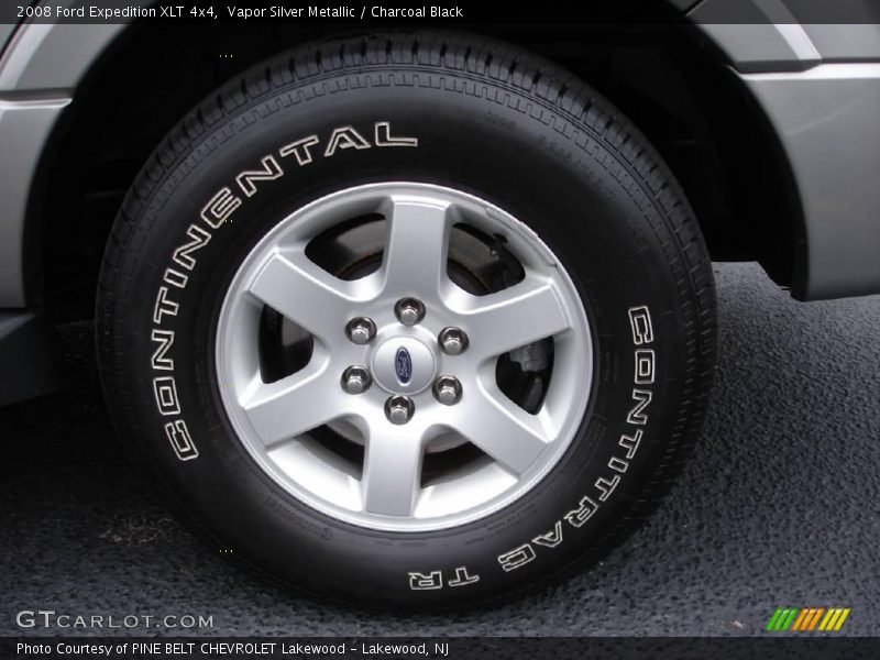 Vapor Silver Metallic / Charcoal Black 2008 Ford Expedition XLT 4x4