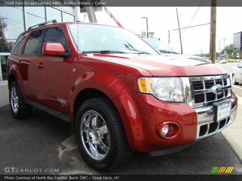 Redfire Metallic / Camel 2008 Ford Escape Limited 4WD