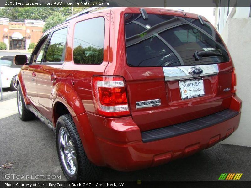 Redfire Metallic / Camel 2008 Ford Escape Limited 4WD