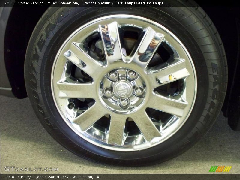 Graphite Metallic / Dark Taupe/Medium Taupe 2005 Chrysler Sebring Limited Convertible