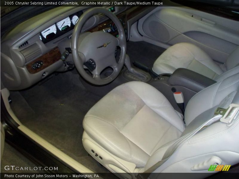 Graphite Metallic / Dark Taupe/Medium Taupe 2005 Chrysler Sebring Limited Convertible