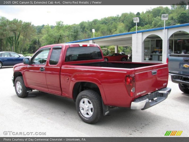 Cherry Red Metallic / Pewter 2005 GMC Canyon SL Extended Cab 4x4