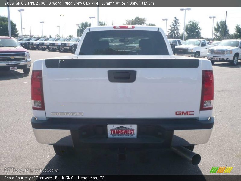 Summit White / Dark Titanium 2009 GMC Sierra 2500HD Work Truck Crew Cab 4x4