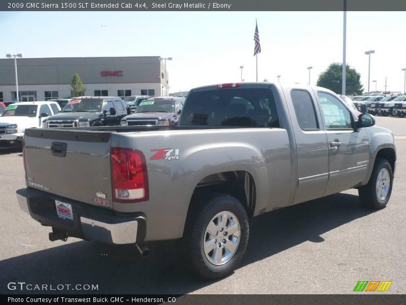 Steel Gray Metallic / Ebony 2009 GMC Sierra 1500 SLT Extended Cab 4x4