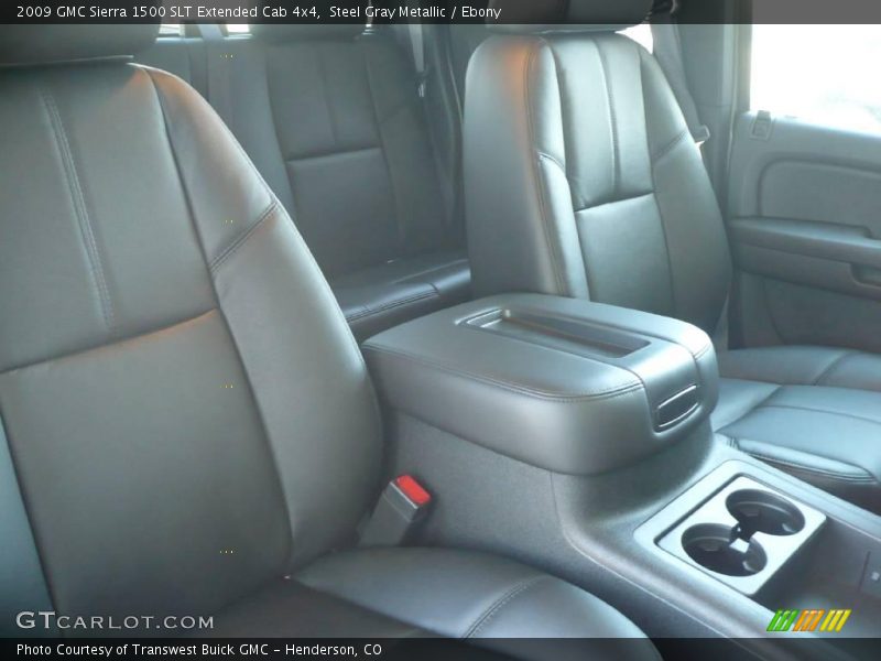 Steel Gray Metallic / Ebony 2009 GMC Sierra 1500 SLT Extended Cab 4x4