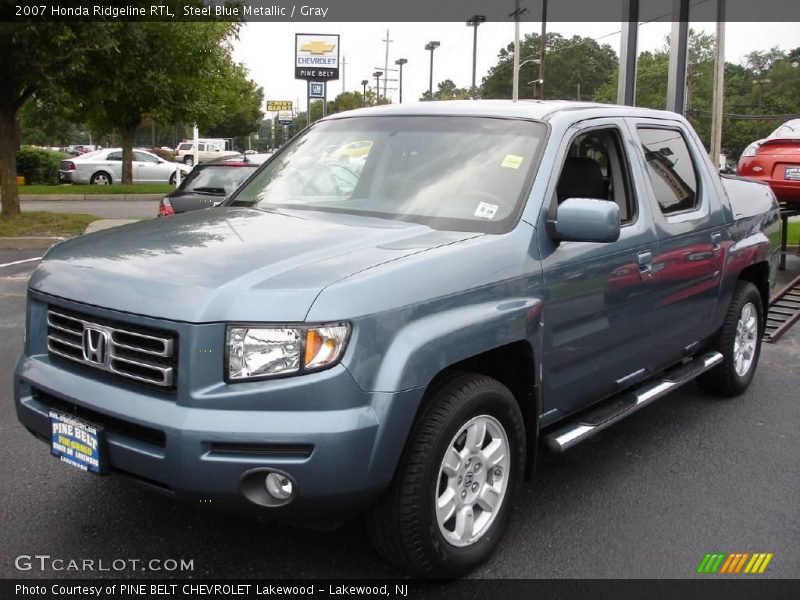 Steel Blue Metallic / Gray 2007 Honda Ridgeline RTL
