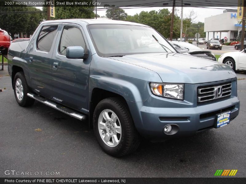 Steel Blue Metallic / Gray 2007 Honda Ridgeline RTL