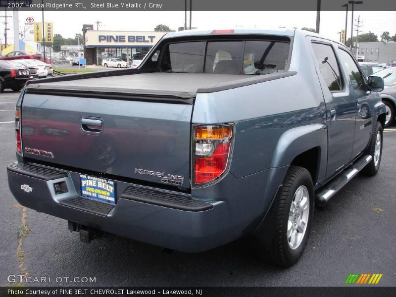 Steel Blue Metallic / Gray 2007 Honda Ridgeline RTL