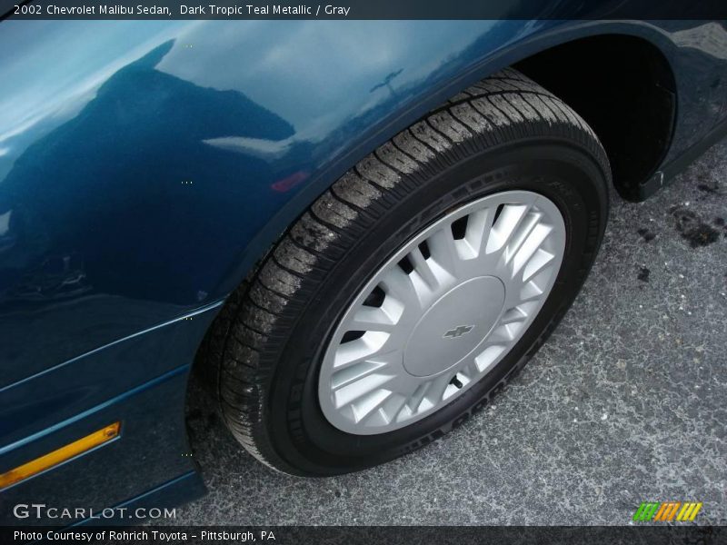 Dark Tropic Teal Metallic / Gray 2002 Chevrolet Malibu Sedan