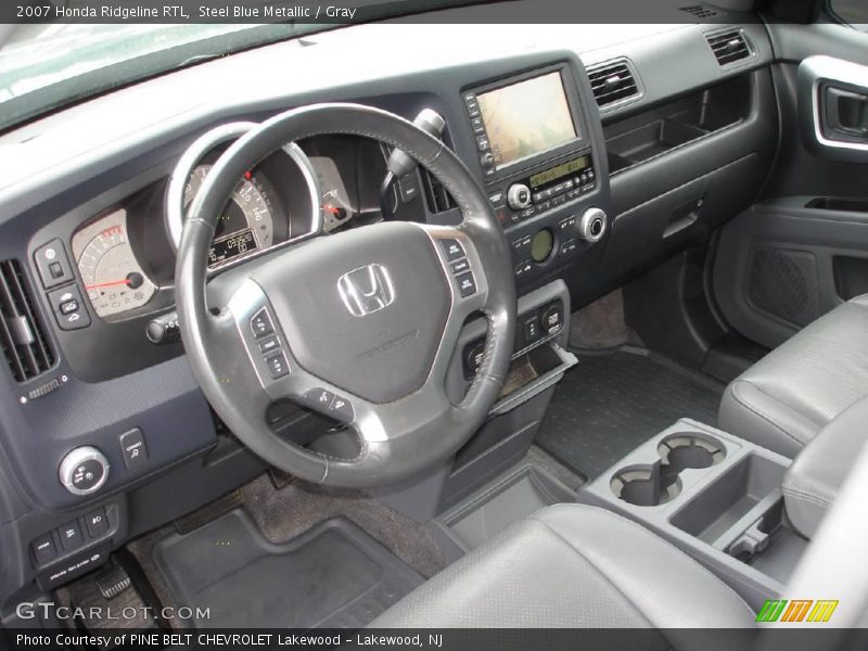Steel Blue Metallic / Gray 2007 Honda Ridgeline RTL