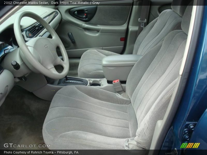 Dark Tropic Teal Metallic / Gray 2002 Chevrolet Malibu Sedan