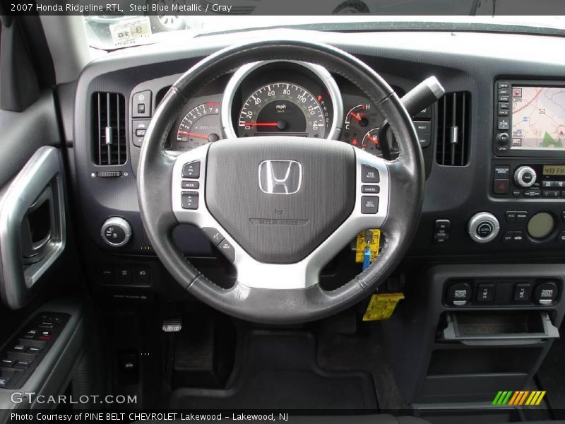 Steel Blue Metallic / Gray 2007 Honda Ridgeline RTL