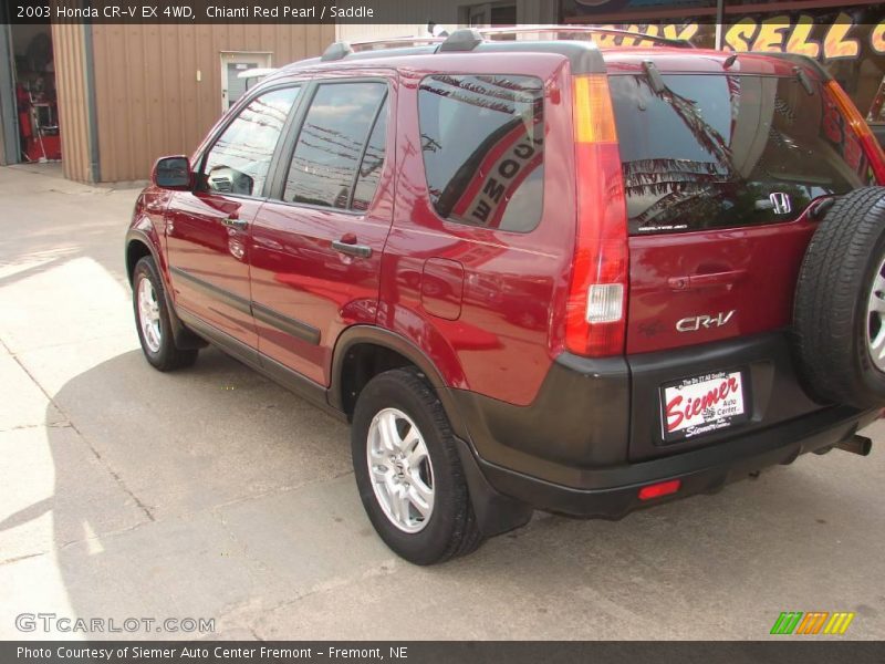 Chianti Red Pearl / Saddle 2003 Honda CR-V EX 4WD
