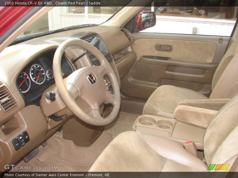 Chianti Red Pearl / Saddle 2003 Honda CR-V EX 4WD