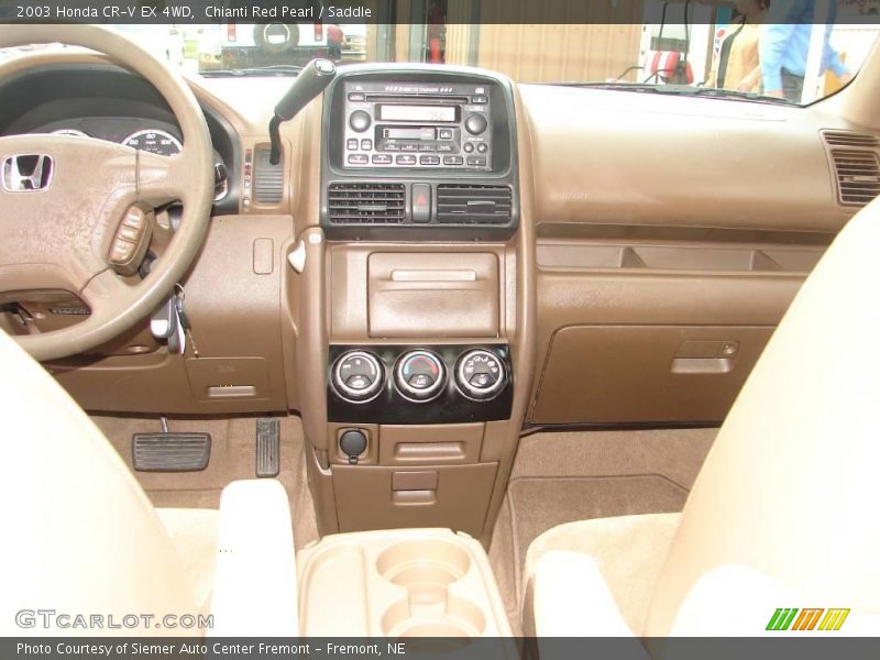 Chianti Red Pearl / Saddle 2003 Honda CR-V EX 4WD