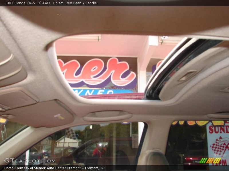 Chianti Red Pearl / Saddle 2003 Honda CR-V EX 4WD