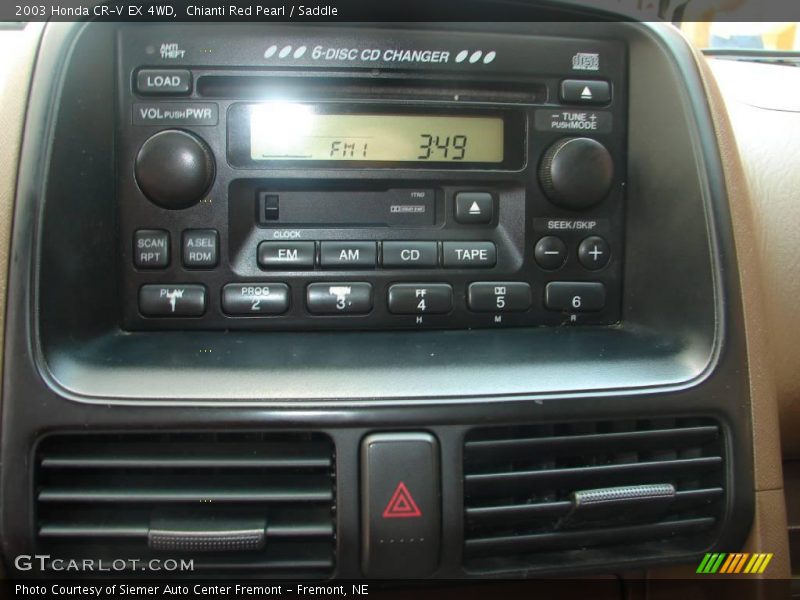 Chianti Red Pearl / Saddle 2003 Honda CR-V EX 4WD