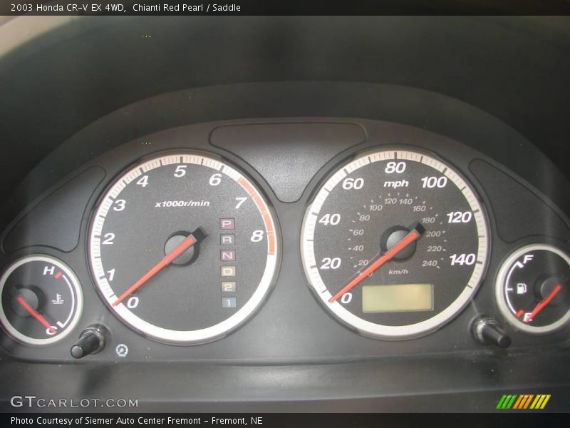 Chianti Red Pearl / Saddle 2003 Honda CR-V EX 4WD