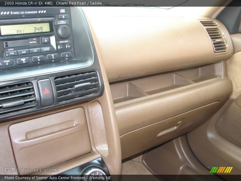 Chianti Red Pearl / Saddle 2003 Honda CR-V EX 4WD