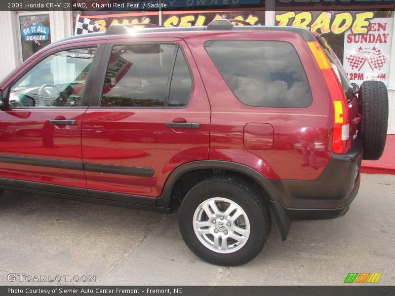 Chianti Red Pearl / Saddle 2003 Honda CR-V EX 4WD