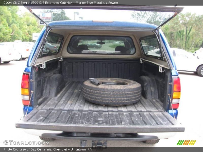 Marine Blue Metallic / Pewter 2004 GMC Sierra 1500 SLE Extended Cab 4x4