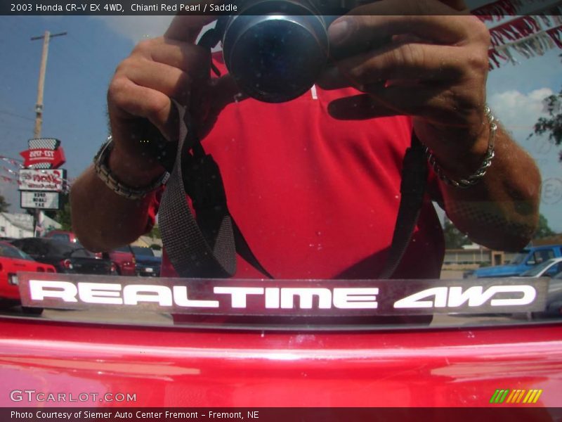 Chianti Red Pearl / Saddle 2003 Honda CR-V EX 4WD