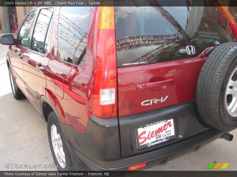 Chianti Red Pearl / Saddle 2003 Honda CR-V EX 4WD