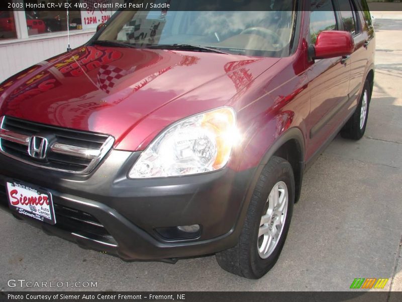 Chianti Red Pearl / Saddle 2003 Honda CR-V EX 4WD