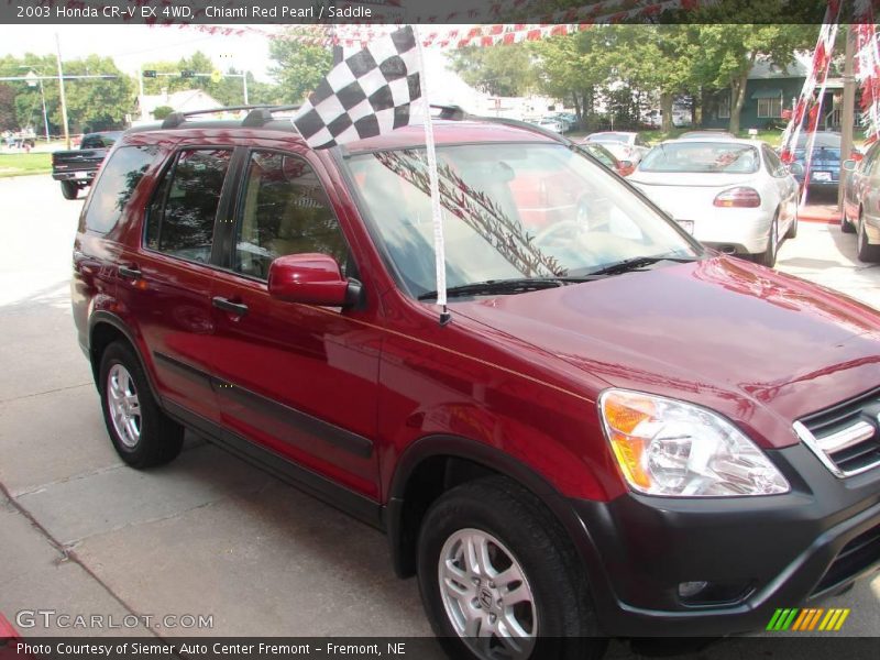 Chianti Red Pearl / Saddle 2003 Honda CR-V EX 4WD