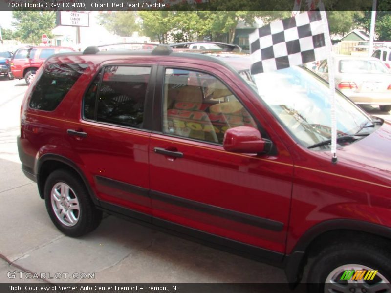 Chianti Red Pearl / Saddle 2003 Honda CR-V EX 4WD